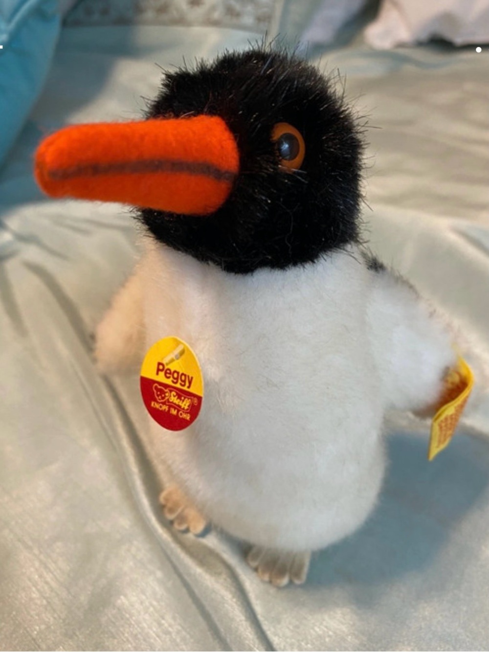 Steiff Penguin with chest tag and clip tag